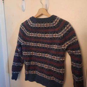 J Crew Women's Fair Isle Wool Sweater